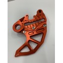 PROTECTOR DE DISCO DE FRENO TRASERO X-POWER HUSQVARNA TC/FC 16-21 NARANJA.