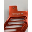 PROTECTOR DE DISCO DE FRENO TRASERO X-POWER HUSABERG TE/FE 09-14 NARANJA.