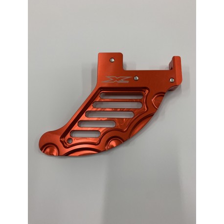 PROTECTOR DE DISCO DE FRENO TRASERO X-POWER HUSABERG TE/FE 09-14 NARANJA.