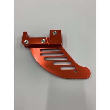 PROTECTOR DE DISCO DE FRENO TRASERO X-POWER HUSABERG TE/FE 09-14 NARANJA.