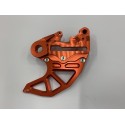PROTECTOR DE DISCO DE FRENO TRASERO X-POWER HUSABERG TE/FE 09-14 NARANJA.