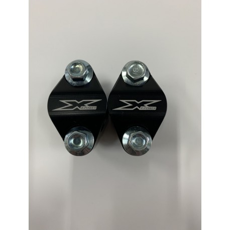 JUEGO TORRETAS X-POWER D.28 ALTURA 32MM HUSQVARNA TE/FE 14-21 NEGRO.