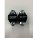 JUEGO TORRETAS X-POWER D.28 ALTURA 32MM HUSQVARNA TE/FE 14-21 NEGRO.
