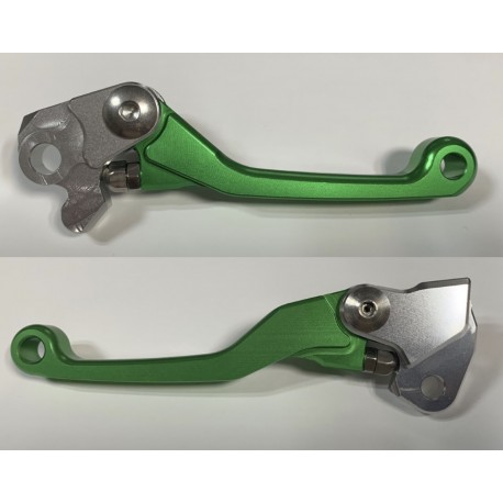 JUEGO DE MANETAS REVERSIBLES X-POWER KAWASAKI KX/KXF VERDE.