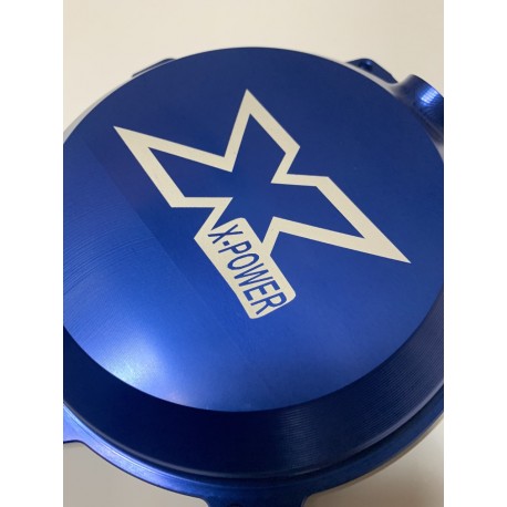 TAPA DE EMBRAGUE X-POWER HUSABERG FE 250/350 13-14 AZUL.