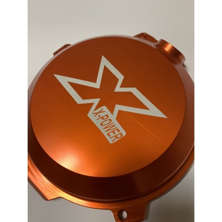 TAPA DE EMBRAGUE X-POWER HUSABERG FE 250/350 13-14 NARANJA.