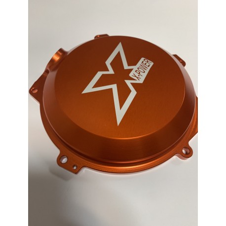 TAPA DE EMBRAGUE X-POWER HUSABERG FE 250/350 13-14 NARANJA.