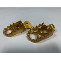 ESTRIBERAS X-POWER SOBREDIMENSIONADAS ORO YAMAHA WRF 250/450 01-18.
