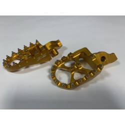 ESTRIBERAS X-POWER SOBREDIMENSIONADAS ORO SUZUKI RMZ 250/450 05-09.