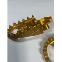 ESTRIBERAS X-POWER SOBREDIMENSIONADAS ORO SUZUKI RMZ 250/450 05-09.