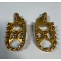 ESTRIBERAS X-POWER SOBREDIMENSIONADAS ORO SUZUKI RMZ 250/450 05-09.