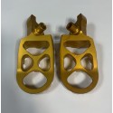 ESTRIBERAS X-POWER SOBREDIMENSIONADAS ORO SUZUKI RMZ 250/450 05-09.