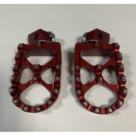 ESTRIBERAS X-POWER SOBREDIMENSIONADAS ROJO HUSQVARNA TE/FE 14-16.