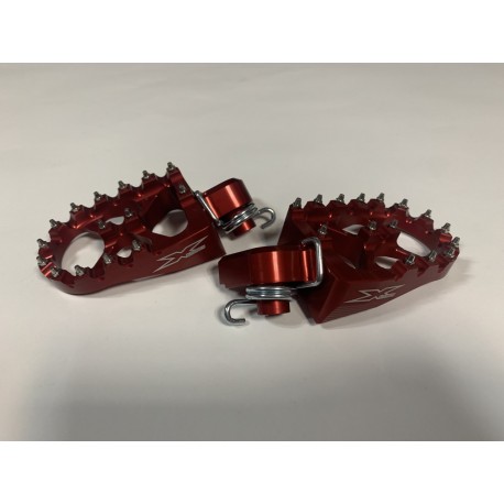 ESTRIBERAS X-POWER SOBREDIMENSIONADAS ROJO KTM SX/SX-F 98-15.