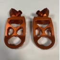 ESTRIBERAS X-POWER SOBREDIMENSIONADAS NARANJA KTM EXC/EXC-F 98-16.