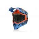 CASCO ACERBIS STEEL CARBON NARANJA/AZUL.