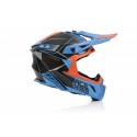 CASCO ACERBIS STEEL CARBON NARANJA/AZUL.