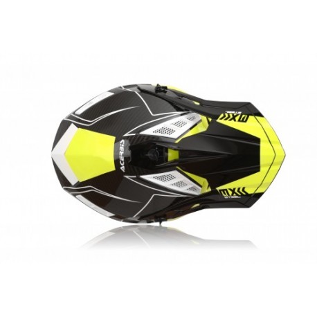 CASCO ACERBIS STEEL CARBON NEGRO/AMARILLO BRILLO.