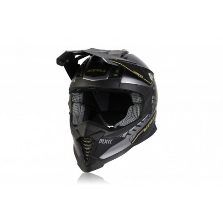 CASCO ACERBIS X-RACER VTR NEGRO/GRIS MATE.