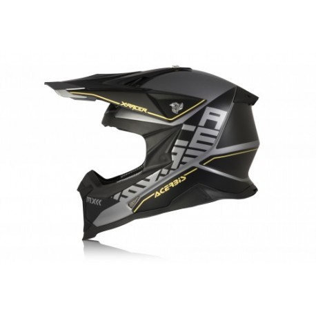 CASCO ACERBIS X-RACER VTR NEGRO/GRIS MATE.