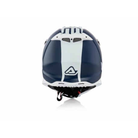 CASCO ACERBIS X-RACER VTR AZUL OSCURO/BLANCO MATE.