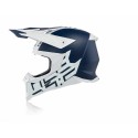 CASCO ACERBIS X-RACER VTR AZUL OSCURO/BLANCO MATE.