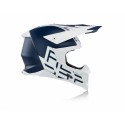 CASCO ACERBIS X-RACER VTR AZUL OSCURO/BLANCO MATE.