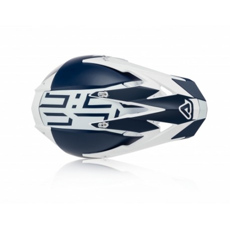 CASCO ACERBIS X-RACER VTR AZUL OSCURO/BLANCO MATE.