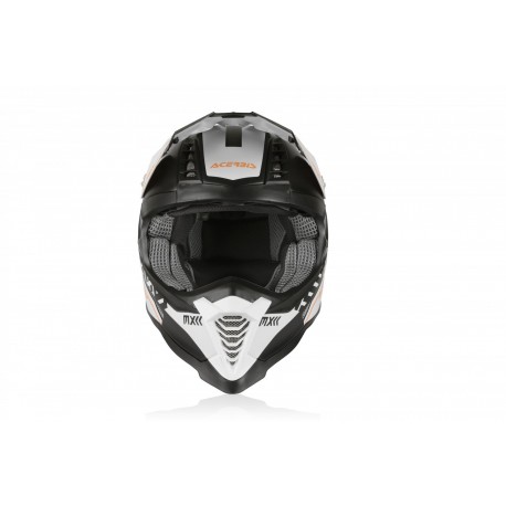 CASCO ACERBIS X-RACER VTR AZUL NARANJA/BLANCO MATE.
