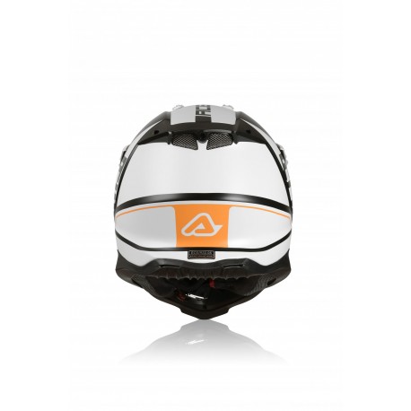 CASCO ACERBIS X-RACER VTR AZUL NARANJA/BLANCO MATE.