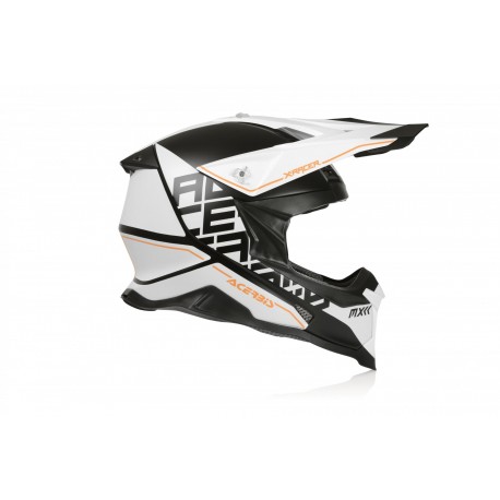 CASCO ACERBIS X-RACER VTR AZUL NARANJA/BLANCO MATE.