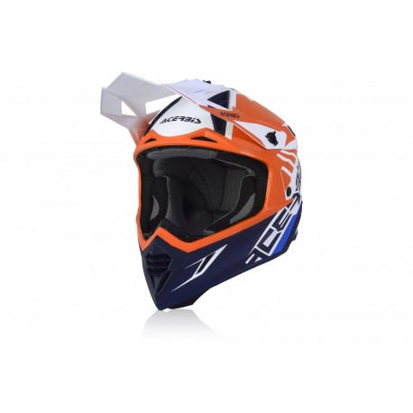 CASCO ACERBIS X-TRACK VTR NARANJA/AZUL MATE.