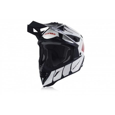 CASCO ACERBIS X-TRACK VTR BLANCO/ROJO MATE.