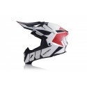 CASCO ACERBIS X-TRACK VTR BLANCO/ROJO MATE.