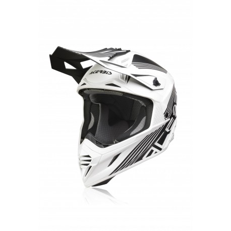 CASCO ACERBIS X-TRACK VTR BLANCO/NEGRO MATE.