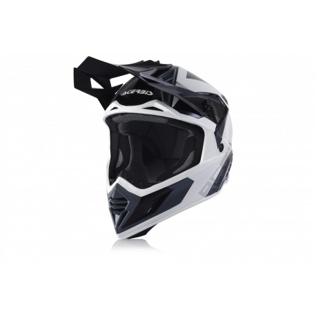 CASCO ACERBIS X-TRACK VTR NEGRO/BLANCO BRILLO.