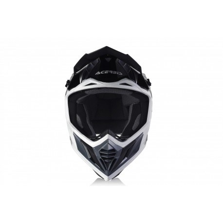 CASCO ACERBIS X-TRACK VTR NEGRO/BLANCO BRILLO.