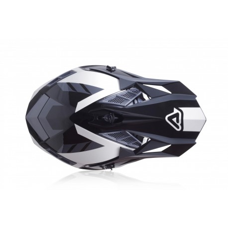 CASCO ACERBIS X-TRACK VTR NEGRO/BLANCO BRILLO.