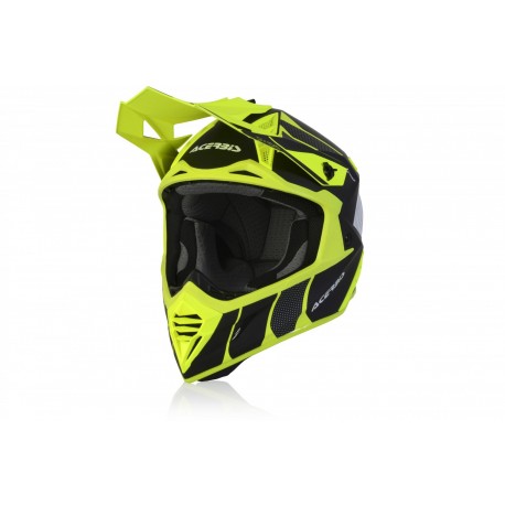 CASCO ACERBIS X-TRACK VTR AMARILLO FLÚOR /NEGRO MATE.