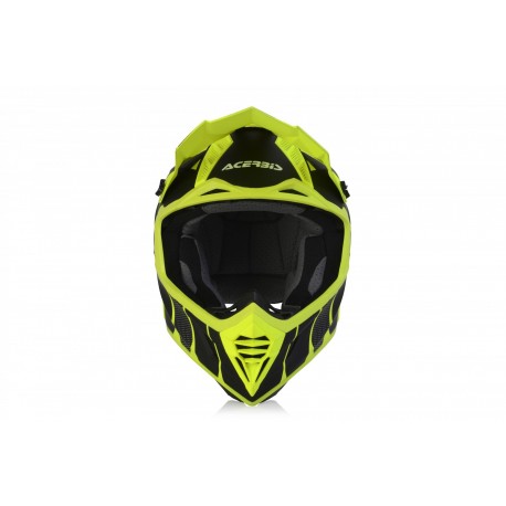CASCO ACERBIS X-TRACK VTR AMARILLO FLÚOR /NEGRO MATE.