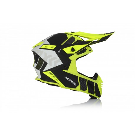 CASCO ACERBIS X-TRACK VTR AMARILLO FLÚOR /NEGRO MATE.