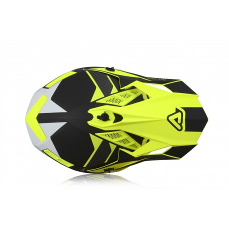 CASCO ACERBIS X-TRACK VTR AMARILLO FLÚOR /NEGRO MATE.
