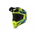 CASCO ACERBIS X-TRACK VTR AMARILLO FLÚOR /AZUL CLARO MATE.