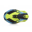CASCO ACERBIS X-TRACK VTR AMARILLO FLÚOR /AZUL CLARO MATE.