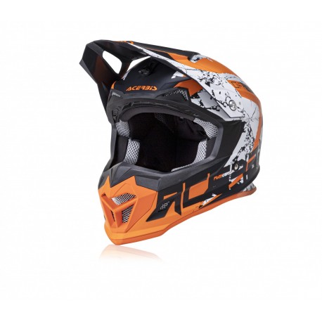 CASCO ACERBIS PROFILE 4 NARANJA/NEGRO MATE.