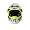 CASCO ACERBIS PROFILE 4 AMARILLO FLÚOR/BLANCO MATE.