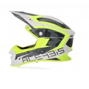 CASCO ACERBIS PROFILE 4 AMARILLO FLÚOR/BLANCO MATE.