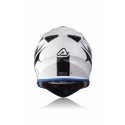 CASCO ACERBIS LINEAR BLANCO/AZUL BRILLO.