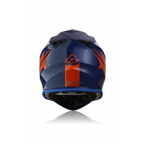 CASCO ACERBIS LINEAR AZUL/BLANCO BRILLO.