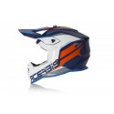 CASCO ACERBIS LINEAR AZUL/BLANCO BRILLO.